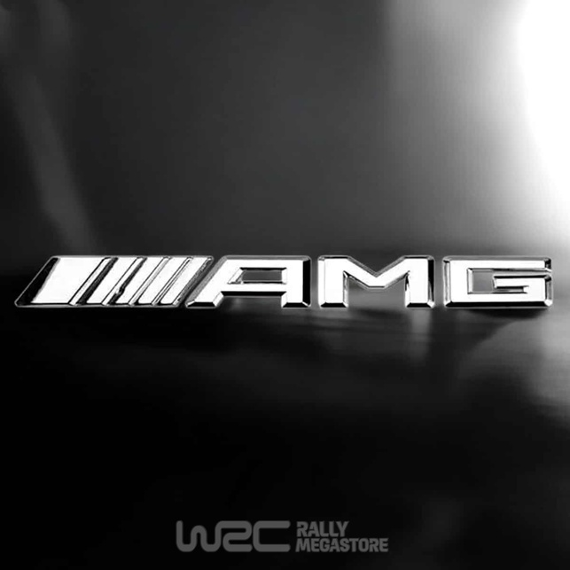 EMBLEME LOGO AUTOCOLLANT AMG CHROME POUR MERCEDES